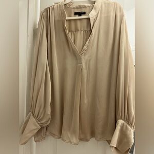 Banana republic blouse. Never worn. Oversized. Deep v neck.